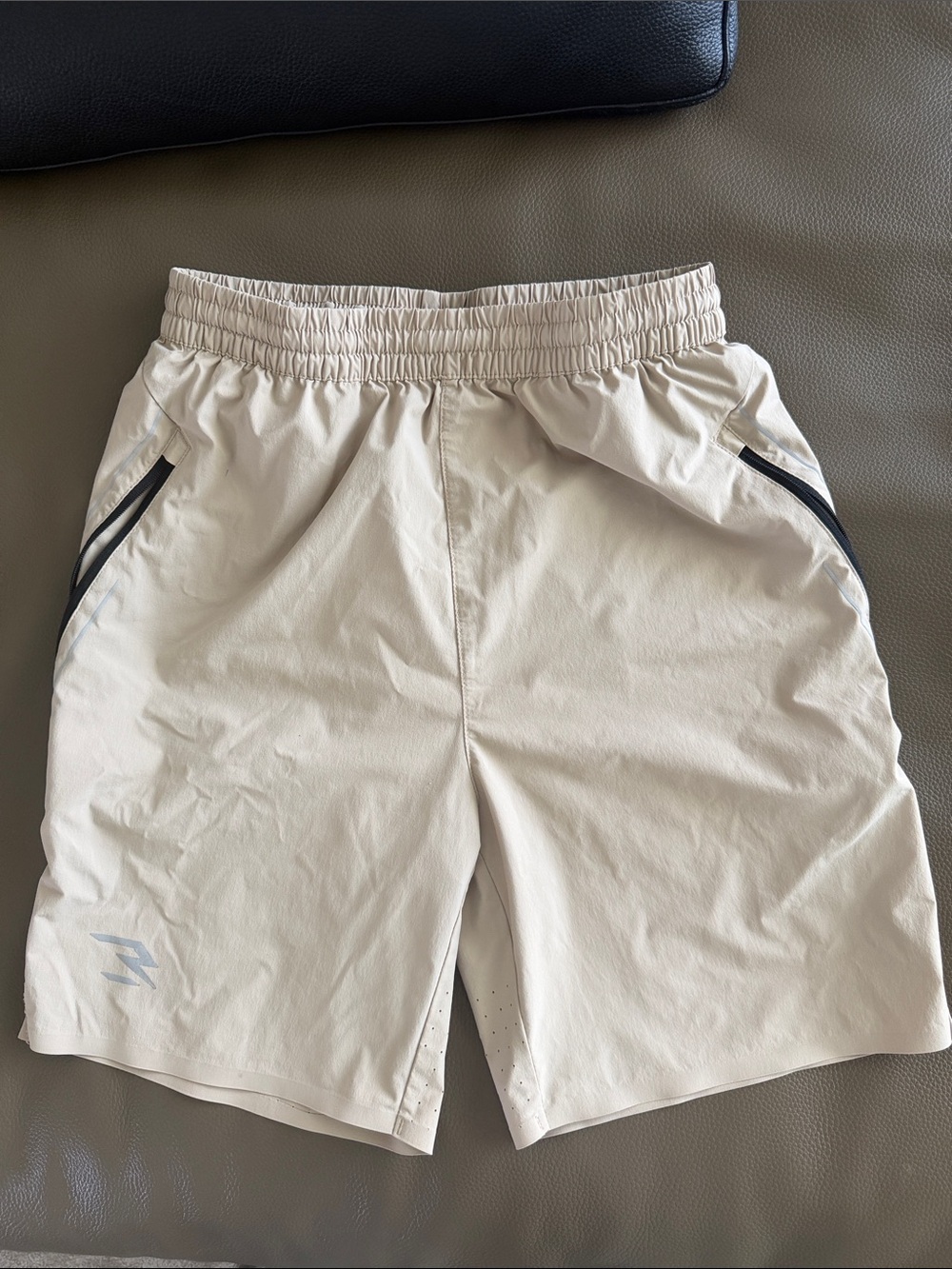 Nike Cream Performance Kids Shorts with Black Trim